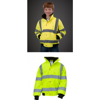 Yoko Kids Hi-Vis Bomber Jacket